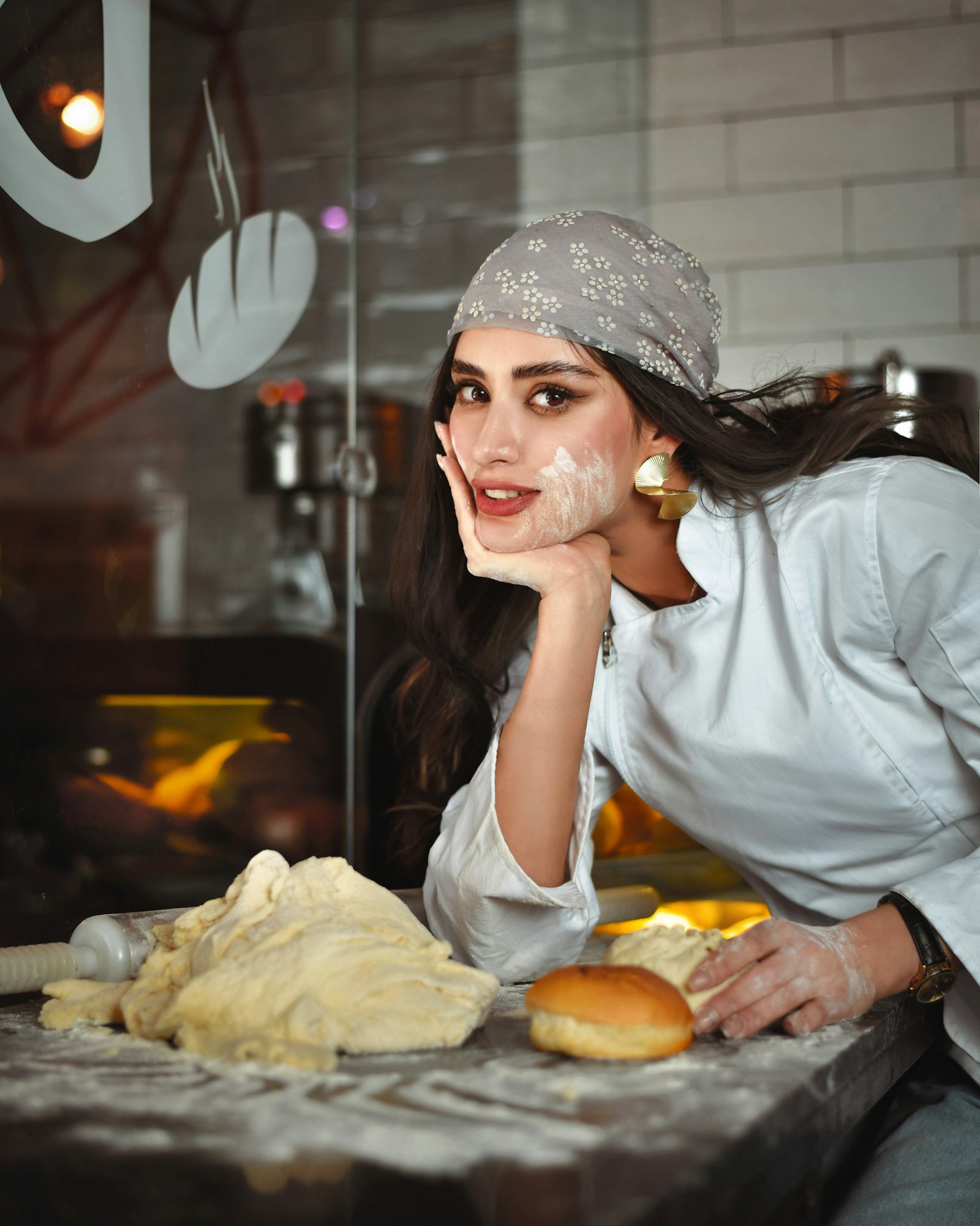 The baker at work