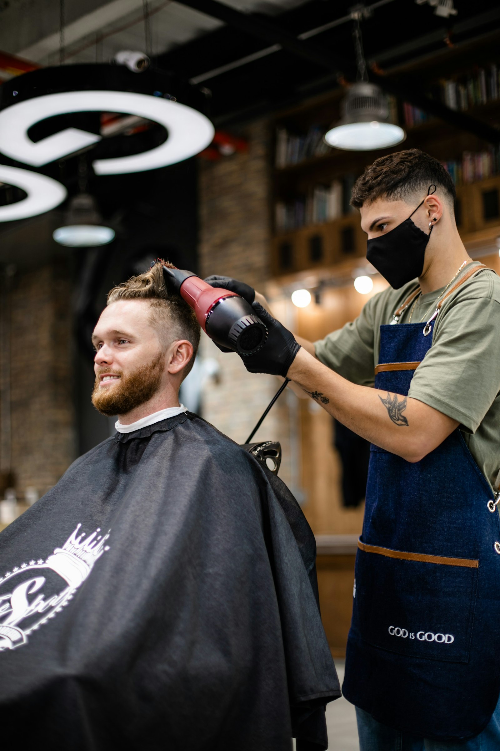 The barber at work