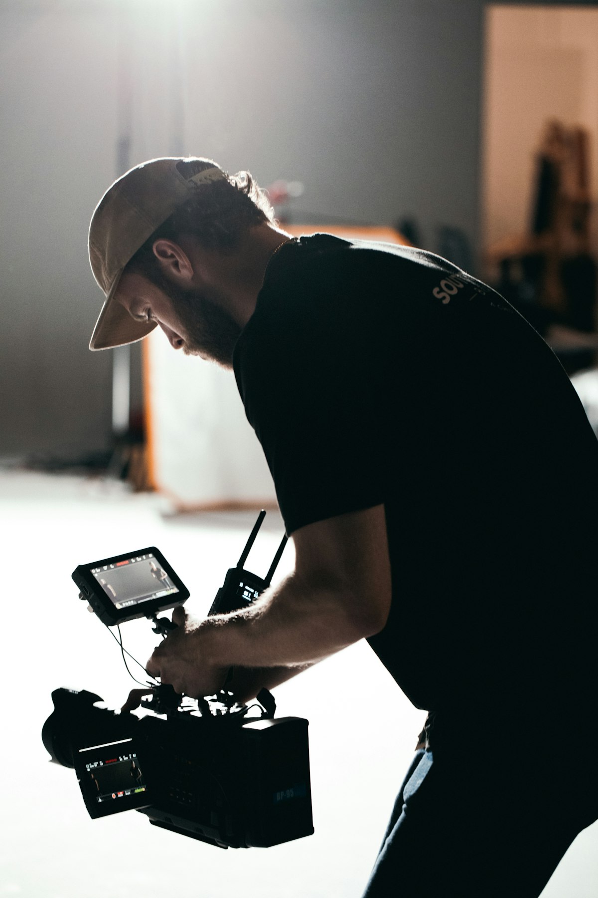 The videographer at work
